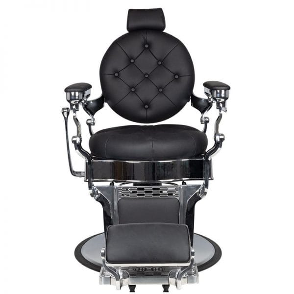 BARBER STOL CLAUDIUS SREBRNO - ČRN - slika 5