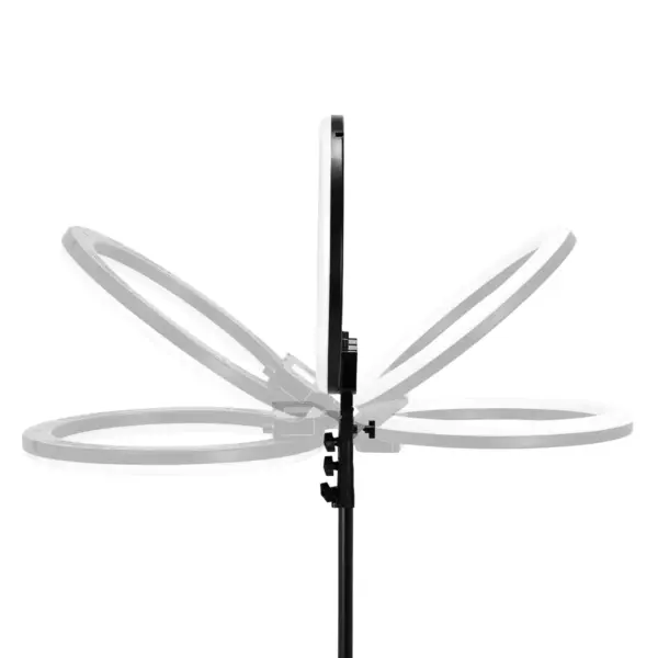 GLOW obročna svetilka 18" RGB bsc s stojalom 45 W - slika 4