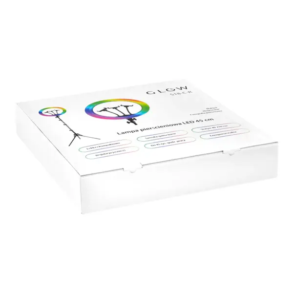 GLOW obročna svetilka 18" RGB bsc s stojalom 45 W - slika 7