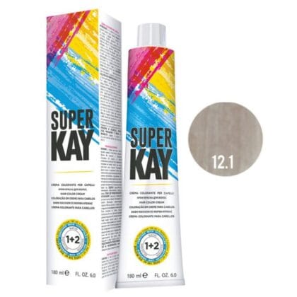 SUPERKAY HAIR COLOR CREAM 180 ML - BIONDO CENERE SUPER EXTRA PLATINO